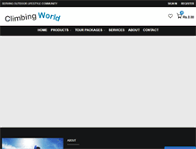 Tablet Screenshot of climbingworld.com